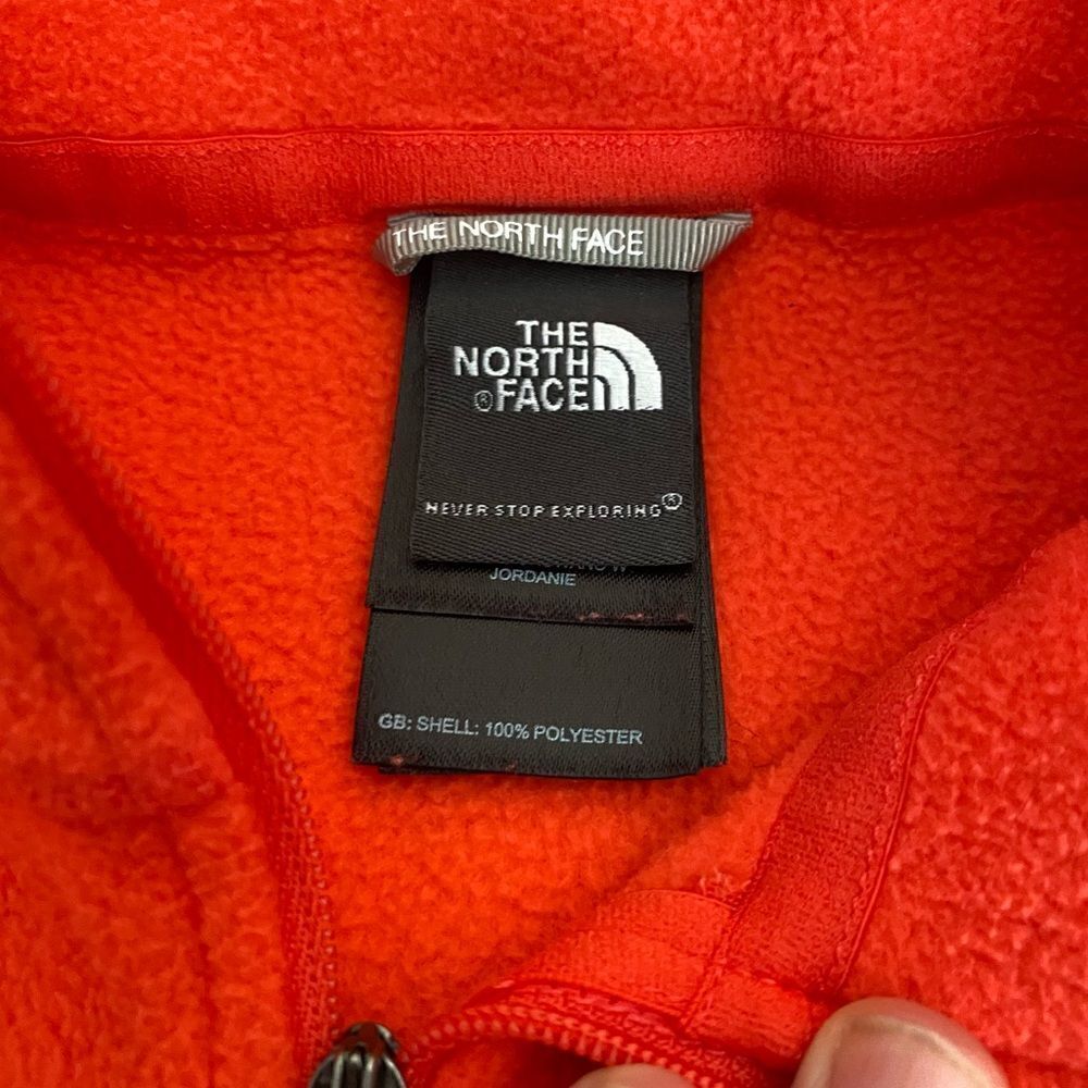The North Face Quarter Zip Pullover Fleece Hot Pink XS - Picture 4 of 5